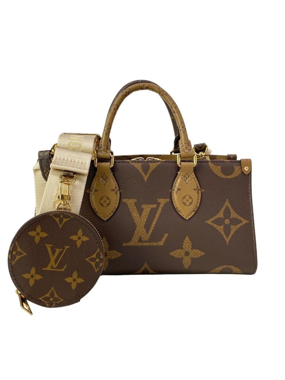 Louis Vuitton Handbag Monogram Reverse on the Go East West